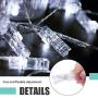 Trcviove UTT 50 LED Photo Clip Lights String Twinkle Lights 8 Modes Waterproof Fairy String Lights for Bedroom Wall Hanging Pictures Teen Girls Dorm Room Decor Picture Hanger