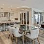 ROYAL PEARL Modern LED Pendant Light 3-Ring Chandeliers Fixture Dimmable Ceiling Lights Lamp,Warm White, Silver