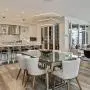 ROYAL PEARL Modern LED Pendant Light 3-Ring Chandeliers Fixture Dimmable Ceiling Lights Lamp,Warm White, Silver