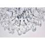 Bestier Modern Pendant Chandelier Crystal Raindrop Lighting Ceiling Light Fixture Lamp for Dining Room Bathroom Bedroom Livingroom entryway 3 E12 Bulbs Required D16 in x H18 in