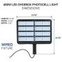 Hyperikon LED Parking Lot Lights, Shoebox Pole Street Light, 100-277V, Photocell, 480 Watts