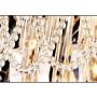 Healer 23.6 inch Crystals Ceiling Light Fixtures with LED Lights and Remote Control, Modern Luxury Chandelier Lighting Dining Lamp with 9 E14 Base Flush Mount for Living Room Bedroom
