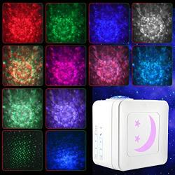 Star Projector,Delicacy 3 in 1 Galaxy Projector Starry Night Light with 14 Lighting Modes,Voice Control Rotating LED Ocean Wave Projector for Home Theatre/Kids Adults Bedroom Decoration