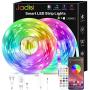 50ft Led Strip Lights, Jadisi Smart Led Lights Strip Music Sync Color Changing Lights, App Control and 24 Keys Remote, Led Lights for Bedroom Party Home Decoration