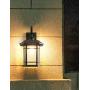 EERU Outdoor Wall Light Waterproof Aluminum Housing with Frost Flower Glass 17.13'' H Exterior Light Fixture Wall Mounted Porch Light Modern Outdoor Wall Sconce for House Garage Patio Drive Way, Black