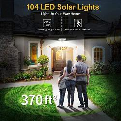 KBP Solar Lights Outdoor LED Motion Security Lights Solar Wall Lights with 3 Working Modes Wall Mount Waterproof Outdoor Lights for Fence Deck Patio Yard Garage