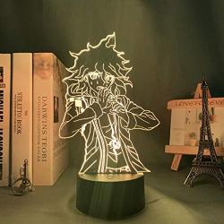 3D Night Light for Kids,Danganronpa V3 Nagito Komaeda Led Lamp for Bedroom Decor Danganronpa V3 Acrylic Neon Lamp Nagito Komaeda for Birthday/Xmas Gift