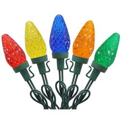 50-Count C9 Christmas Light, Multicolor Lights for Indoor or Outdoor Christmas Decorations