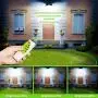 Solar Lights Outdoor, LOZAYI IP65 Waterproof Solar Lights,Remote Control 16.4Ft Cord LED Outdoor Lights Pendant Light with Adjustable Solar Panel for Garden Patio Home Lighting-Cool White