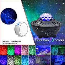 Star Night Light Projector Bedroom, VINMEN Galaxy Projector Ocean Wave Star Projector w/LED Nebula Cloud for Baby Kids Adults Bedroom/Home Theatre/Night Light Ambiance, Remote Control & Music Speaker