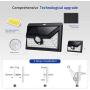 CAMMILE Solar Lights Outdoor 42 LED, 3 Optional Modes Wireless Motion Sensor Outdoor Light, Solar Security Lights IP65 Waterproof for Front Door, Yard, Garden Patio, Deck