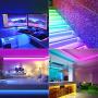 32.8FT LED Strip Lights, TASMOR Smart Color Changing Music Sync Light Strip Works Alexa & Google Assistant, Phone APP Controlled Waterproof LED Strip Lights with Remote for Bedroom, Home, Parties