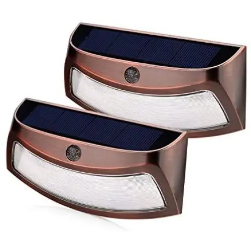 Solar Lights Outdoor, xtf2015 Copper Outdoor Step Lights, Wireless Waterproof LED Solar Lights for Stair, Patio, Yard, Fence, Walkways, Outside Wall - Auto On/Off(2 Pack, Warm White ) Solar Lights Outdoor, xtf2015 Copper Outdoor Step Lights, Wireless Waterproof LED Solar Lights for Stair, Patio, Yard, Fence, Walkways, Outside Wall - Auto On/Off(2 Pack, Warm White )