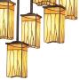 Sedona Dark Bronze Large Chandelier 32 1/2'' Wide Rustic Amber Gold Art Glass 9-Light Fixture for Dining Room House Foyer Kitchen Island Entryway Bedroom Living Room - Robert Louis Tiffany