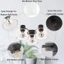 TeHenoo 3-Light Semi-Flush Mount Ceiling Light, Clear Glass Ceiling Light Fixture with Matte Black Finish for Kitchen,Dining Room,Living Room, Bedroom, Cafe, Bar,Entryway TeHenoo 3-Light Semi-Flush Mount Ceiling Light, Clear Glass Ceiling Light Fixture with Matte Black Finish for Kitchen,Dining Room,Living Room, Bedroom, Cafe, Bar,Entryway