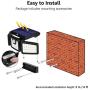 LE Solar Lights Outdoor, Motion Sensor Security Lights, 3 Adjustable Head 70 LED 270° Wide Angle, Waterproof Wireless Wall Lights for Porch Yard Garage Pathway and More