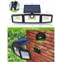 TonyEst Solar Lights Outdoor, Wide Angle 132 LED Solar Motion Sensor Lights Adjustable Waterproof Outdoor Security Lighting 6500K Solar Wall Light with 3 Modes, Bright Light for Yard Garage (2 Pack)
