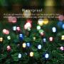 JMEXSUSS 2 Pack Solar String Light 200LED 75.5ft 8 Modes Solar Christmas Lights Waterproof for Gardens, Wedding, Party, Christmas Tree,Halloween,Homes,Xmas,Gifts,Outdoors (200LED-Multicolor-2Pack)