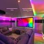 20ft Rainbow Color RGB Led Strip Light, Music Sync Dreamcolor Tape Lights, Dimmable Color Changing Flexible LED Ribbon, RF 44-Key Remote, Waterproof Rope Lighting for Bedroom Party Home Kitchen Gaming