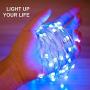 SUNNEST Fairy Lights Battery Operated, 16 Color Changing Twinkle Lights String Lights Led Fairy Lights or Bedroom Wedding Party Patio Christmas, 16.4Ft 50LEDs - 1PACK