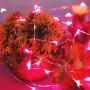 Ariceleo Led Fairy Lights Battery Operated, 1 Pack Mini Battery Powered Copper Wire Starry Fairy Lights for Bedroom, Christmas, Parties, Wedding, Centerpiece, Decoration (5m/16ft Red)