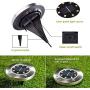 Otdair Solar Ground Lights, 8 LED Warm Light Outdoor Solar Disk Lights, Waterproof In-Ground Lights, Solar Garden Lights, Landscape Lights for Pathway, Yard, Deck, Patio, Walkway, 12 Packs