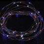 MIYA LIFE July 4th Independence Day LED String Lights 10 ft 60 LEDs Copper Wire with The Remote &Timer USA American Flag for Patriotic Decoration Memorial Day Presidents Day (USA Rice Lights)