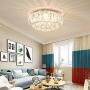 Modern Chandelier Crystals Ceiling Pendant Lighting Flush Mount Ceiling Light Crystal Ball Light Fixture for Hallway Bedroom Living Room Kitchen Island Dining Room (D 50cm/ 8-Light)