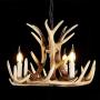 Resin Antler Chandelier 3 Light, Antler Lighting Vintage Style Deer Horn Ceiling Light for Living Room,Bar,Cafe, Dining Room
