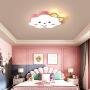 LAKIQ Pink Cloud Shaped Flush Mount Ceiling Lamp Girl’s Room Modern Acrylic LED Close to Ceiling Light Fixture Creative Cartoon Style for Girl’s Bedroom Nursery Living Room (White Light)