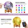 Moon Lamp, DTOETKD 16 Colors Galaxy Lamp 3D Print Moon Light with Stand, Remote & Touch Control, USB Rechargeable Starry Night Lights for Kids, Birthday Gifts for Boys Girls Couples Friends
