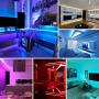 Onforu 65.6ft LED Strip Light, 5050 RGB Dimmable LED Light Strip, Color Changing LED Tape Light, 20m Multi Colored Rope Light with Remote and 24V Power Supply for Bedroom, Party, Living Room