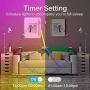 65.6ft hyrion Smart Led Strip Lights, 2 Rolls of 32.8ft RGB Color Changing Light Strips with Bluetooth Controller and 24 Keys Remote Sync to Music for Bedroom, Party