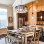Wellmet Crystal Chandelier for Foyer Dining Room, 6 Lights Modern Crystal Pendant Light, Vintage Ceiling Lighting Fixture for Kitchen Island, Living Room, Bedroom, Hallway, W-21.65”
