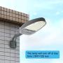eoere 24W LED Street Area Lighting 2500lm 144 LEDs 6500K Dusk to Dawn Sensor Waterproof IP65 Security Floodlight Yard Wall Post Outdoor Lights
