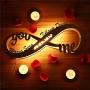 Personalized Infinity I Love You Decor LED Night Light Wall Hanging Art Decor for Bedroom, Custom Wooden Engraved Name Night Light Romantic Gifts for Lover Anniversary Wedding Marriage Engagement