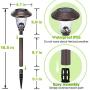 Solar Pathway Lights Outdoor, 6 Pack Metal Glass Solar Garden Lights LED Stainless Steel Bronze Decorative Landscape Lighting for Walkway, Driveway, Patio, Lawn, Yard Solar Pathway Lights Outdoor, 6 Pack Metal Glass Solar Garden Lights LED Stainless Steel Bronze Decorative Landscape Lighting for Walkway, Driveway, Patio, Lawn, Yard