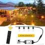 SUNTHIN 360W Outdoor Dimmer for String Lights, Wireless RF Smart Plug-in Dimmer Switch, Multifunctional Dimmer for Dimmable LED String Lights and Incandescent String Lights