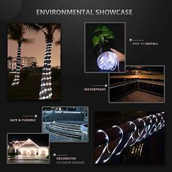 66Ft LED Rope Lights Outdoor Plug in, 200 LED Waterproof Rope Lighting with Remote,Timing Flexible Led String Light Rope for Garden,Parties,Patio,Pool,Bedroom,Landscape Lighting