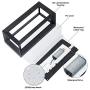 Sytmhoe Outdoor Wall-Porch-Light, Modern Wall Sconce,20W-Led Matte Black Exterior Wall Fixtures,Mounted Wall Patio Lamps,3-Color-Changeable for Garage Walkway Backyard Garden