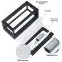 Sytmhoe Outdoor Wall-Porch-Light, Modern Wall Sconce,20W-Led Matte Black Exterior Wall Fixtures,Mounted Wall Patio Lamps,3-Color-Changeable for Garage Walkway Backyard Garden