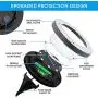 Biling Solar Disk Lights Outdoor, 8 LED Bulbs Solar Ground Lights Outdoor Waterproof for Garden Yard Patio Pathway Lawn Driveway - White (12 Pack)
