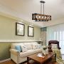 KOSTOMO Wood Kitchen Island Lighting Farmhouse Pendant Dining Room Chandelier Hanging Fixture Ceiling Light 5 E26 Lights