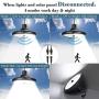 Upgraded Double Head Solar Pendant Light Motion Sensor JACKYLED IP65 Waterproof Outdoor LED Shed Light with Dimmable Remote Control 16.4Ft Cord for Patio Barn Chicken Coop Gazebo Garage, Cool White