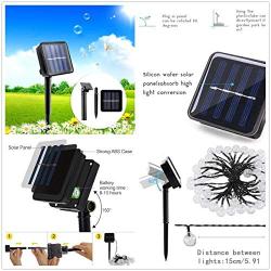 Globe Outdoor Solar String Lights, 39.4Ft 100LED  Waterproof Solar Powered Outdoor Lights, 8 Modes Crystal Balls Decorative Fairy Lighting for Christmas Lights ,Tree, Patio,Garden, Yard--Yellow