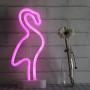 Flamingo Neon Light Wall Decor Neon Signs for Bedroom Girls Birthday Party Christmas Valentines Gift with Table Stand USB Plug and Battery Operated (NEFLM)