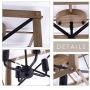 VILUXY Retro Industrial Rectangle Metal Flush Mount Ceiling Light Fixture with Painted Wood Look Finish Shade for Hallway, Entryway, Passway, Dining Room, Bedroom, Balcony Living Room 4-Light VILUXY Retro Industrial Rectangle Metal Flush Mount Ceiling Light Fixture with Painted Wood Look Finish Shade for Hallway, Entryway, Passway, Dining Room, Bedroom, Balcony Living Room 4-Light