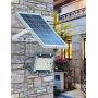 Solar Flood Light, Outdoor Dusk to Dawn Safety Light Spotlight with Remote Control, Suitable for Courtyard, Garden, Swimming Pool, Barn, Flagpole