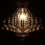 CO-Z Raindrop Crystal Chandelier, Flush Mount Ceiling Light Fixture with 3 Lights for Bedroom Living Room Dining Room Bedroom Hallway Entry, 180W Modern Crystal Ceiling Light with 3 Lights, UL Listed