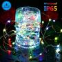 AVNICUD Fairy Lights, Chasing Led String Lights USB Plug-in with Remote, Color Changing Twinkle Led Lights for Bedroom DIY Party Christmas Decor (33FT 100LED)